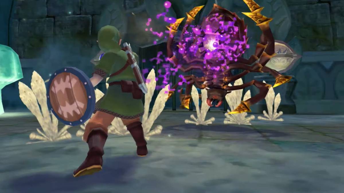 legend of zelda skyward sword kill spiders