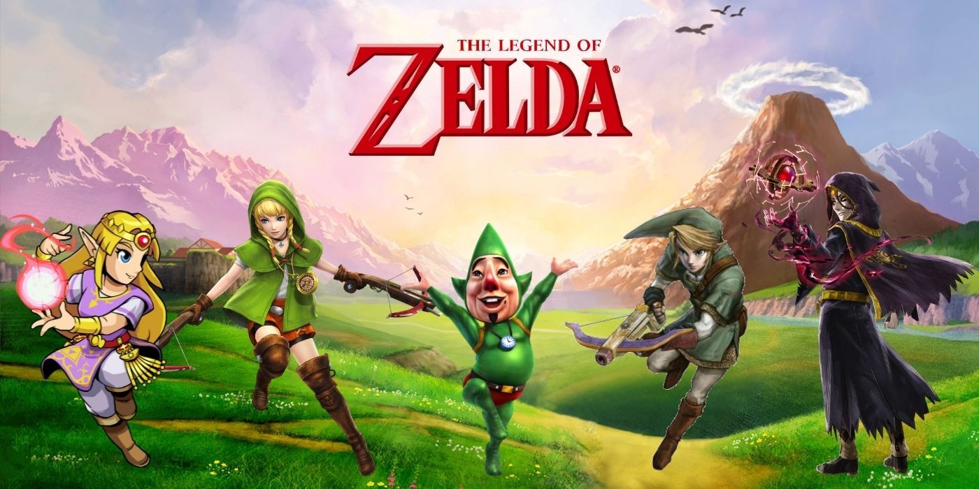 legend of zelda spin offs how long to beat  -collage of links, zelda, and side characters
