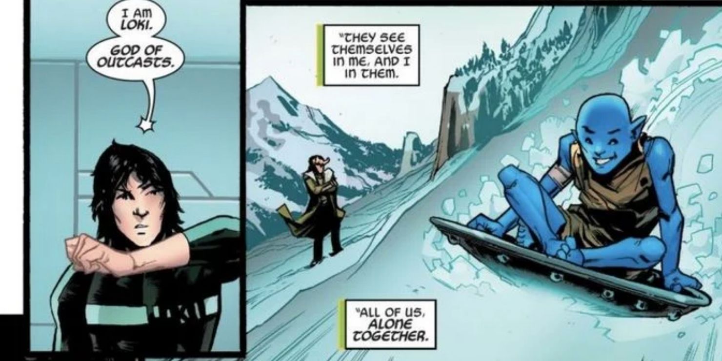 loki is the god of outcasts in loki issue 5
