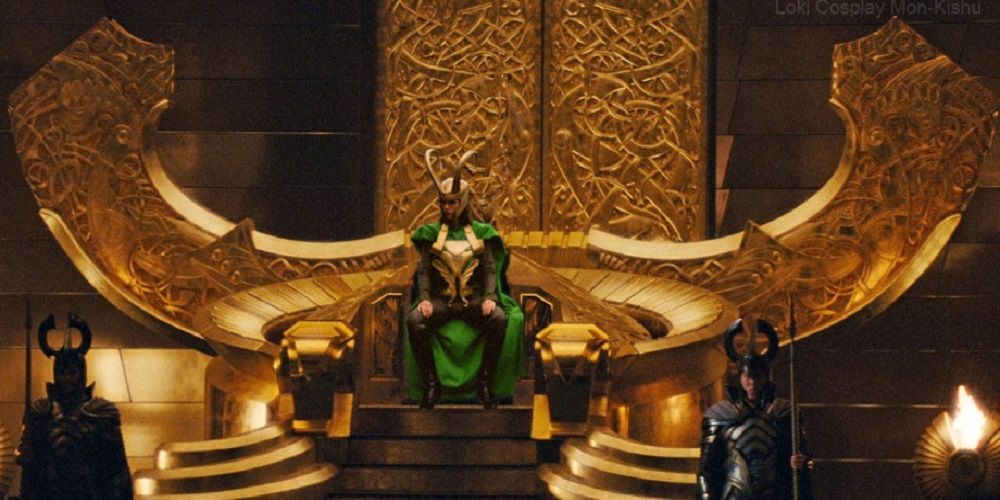 loki on the throne