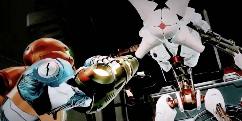 Metroid Dread, Samus facing EMMI