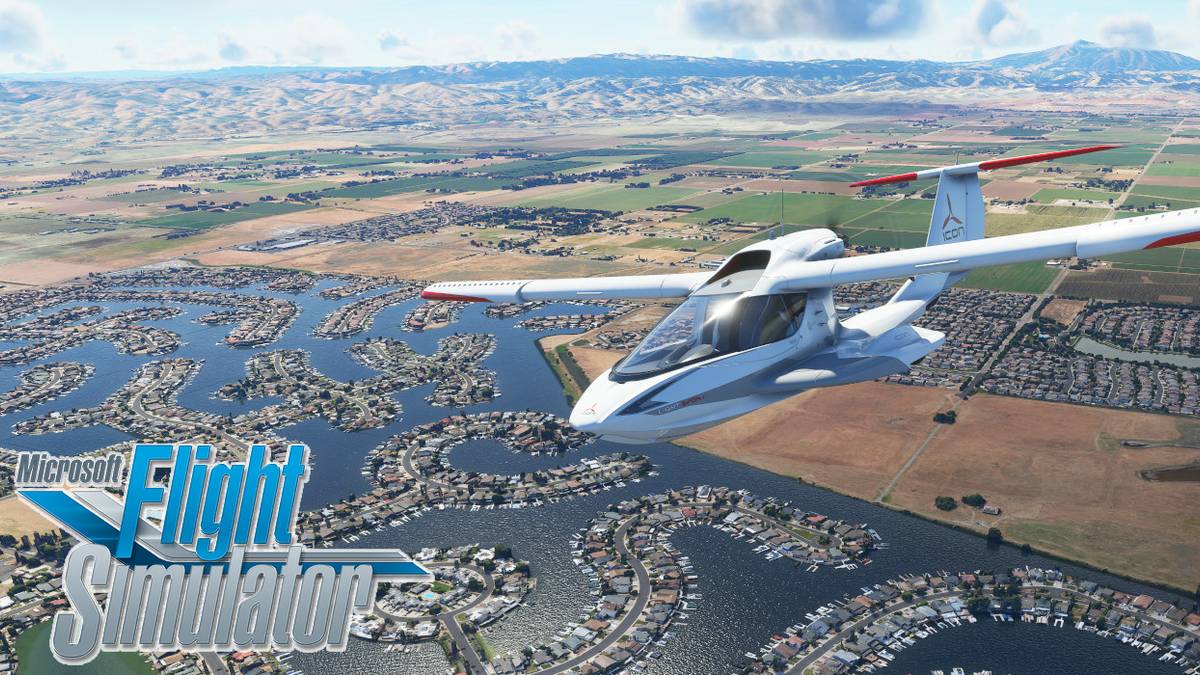 Microsoft Flight Simulator Over Neighborhood