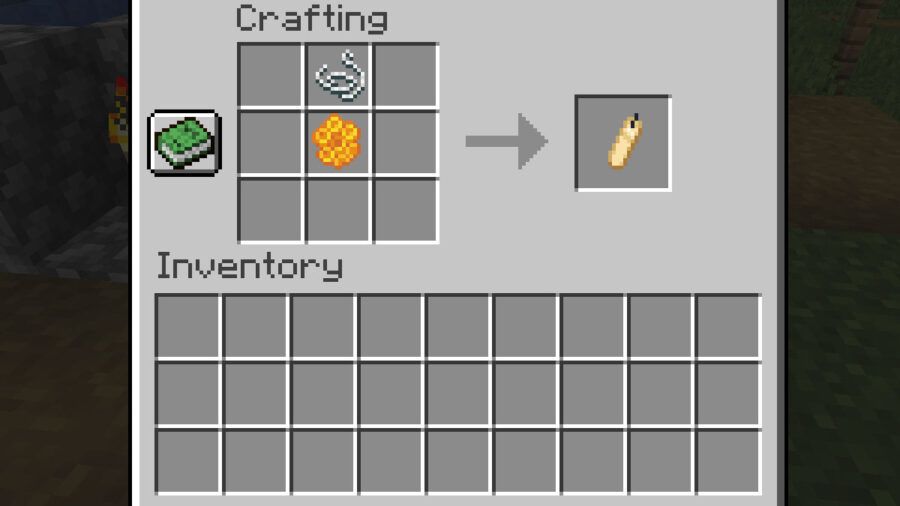 How to craft a candle in Minecraft