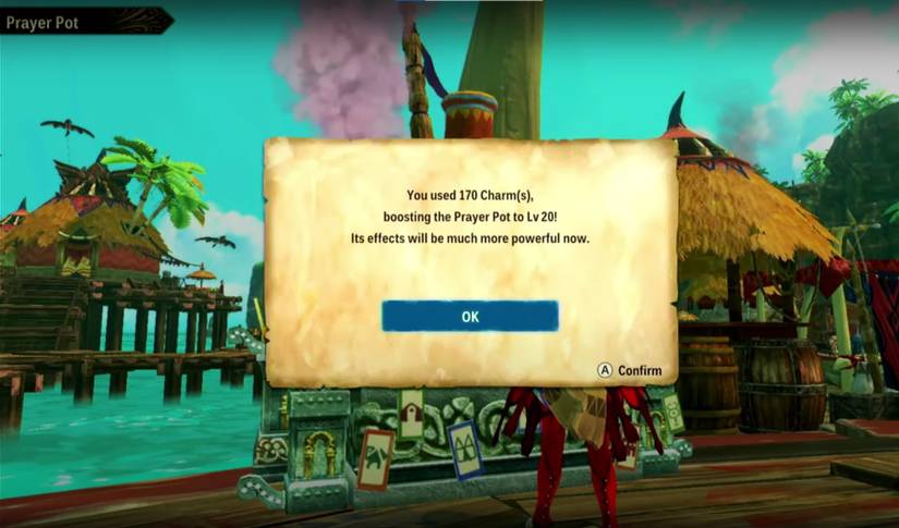 Monster Hunter Stories 2 Wings of Ruin Level 20 Prayer pot