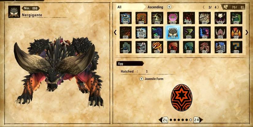 monster hunter stories 2 nergigante egg