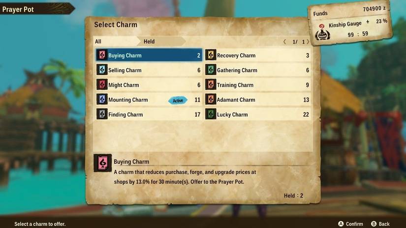 All ten prayer pot charms