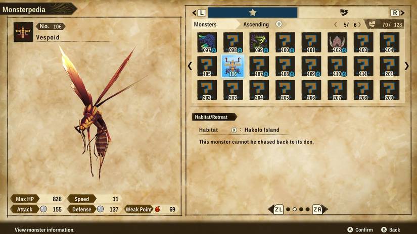 Vespoids Monster Notes MHS2 Wings of Ruin