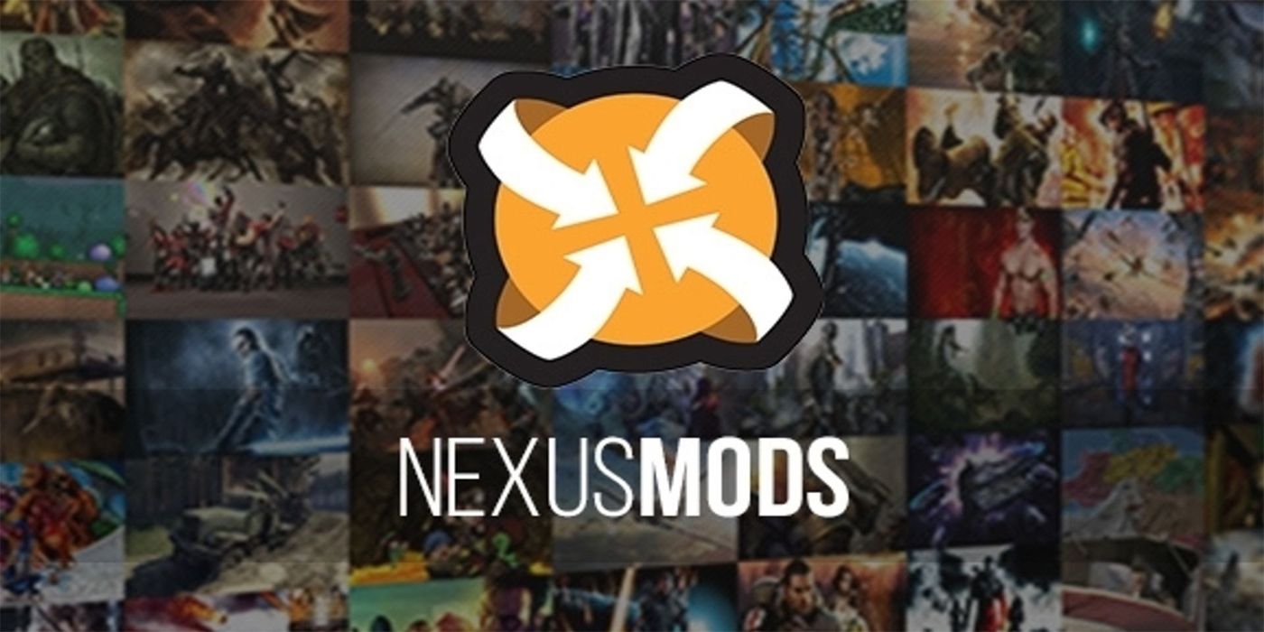 Nexus Mods logo and a collage of various video games