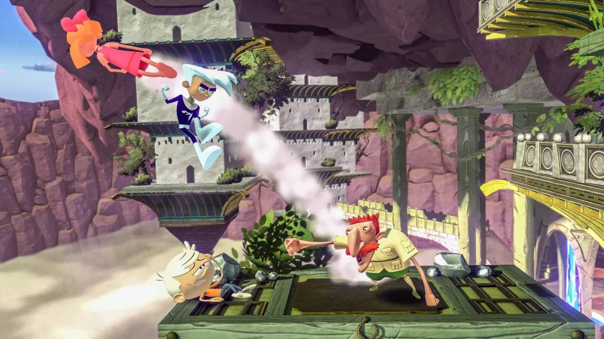 4-player nickelodeon all-star brawl