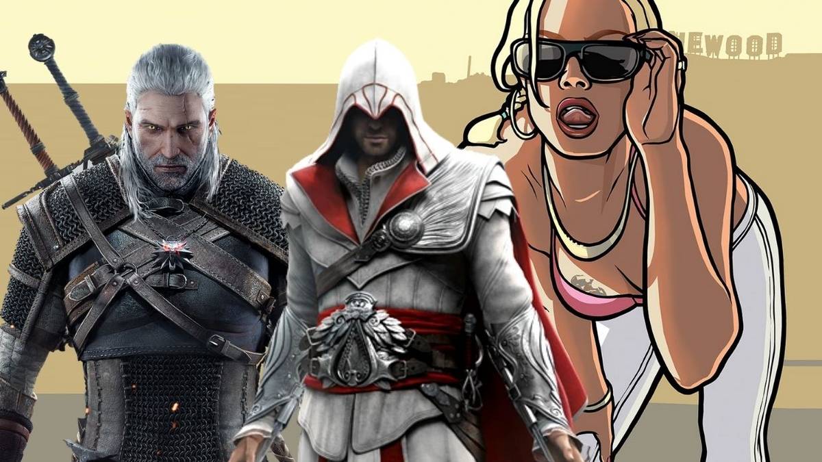 open world video games gta witcher