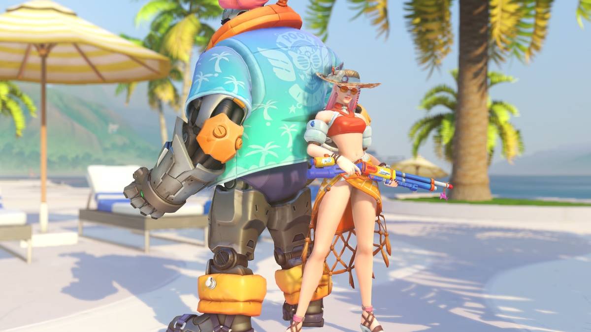 overwatch poolside ashe skin tattoos