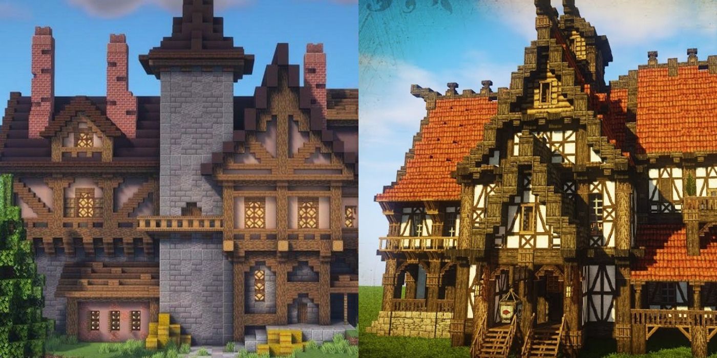 medieval village houses minecraft