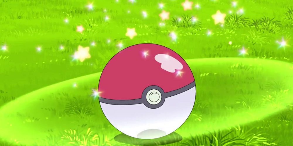 A PokeBall after successfully catching a Pokemon