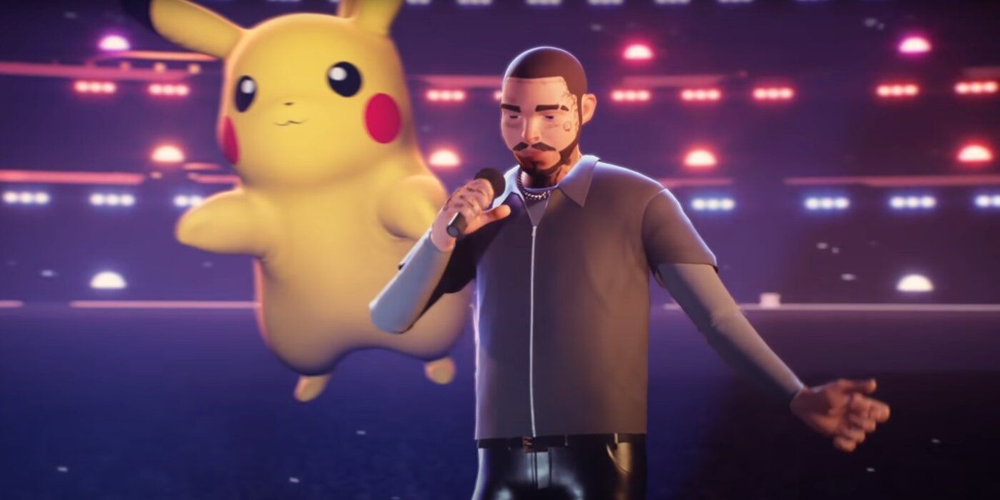 Post Malone in the Pokemon Virtual Concert
