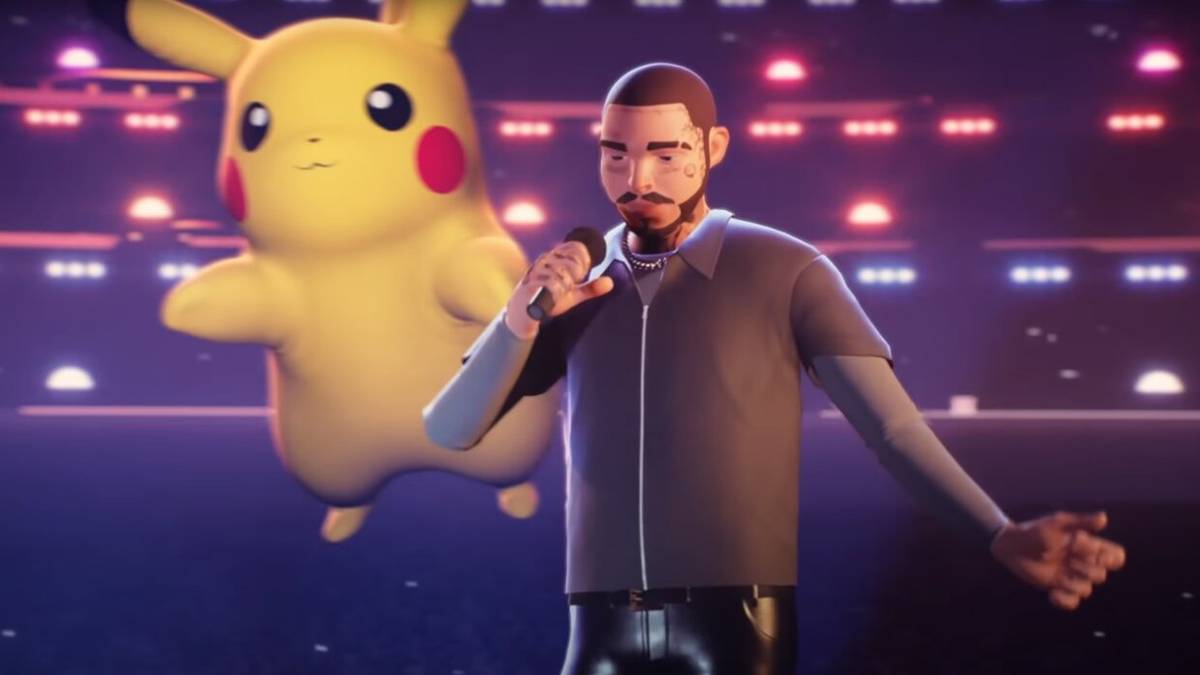 Post Malone in the Pokemon Virtual Concert