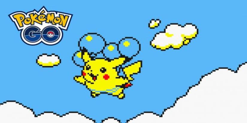 Pokemon GO Flying Pikachu Pixel