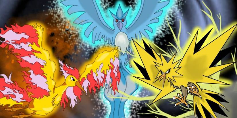 Some of the Legendary Pokemon from the Gen 1 Pokemon games
