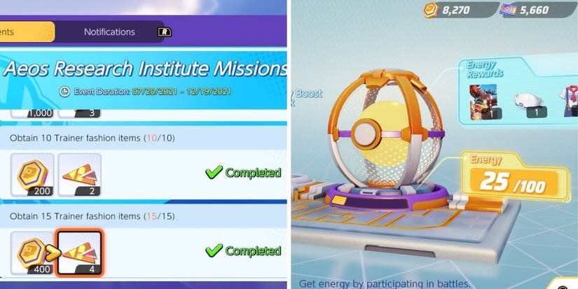 pokemon unite event missions energy