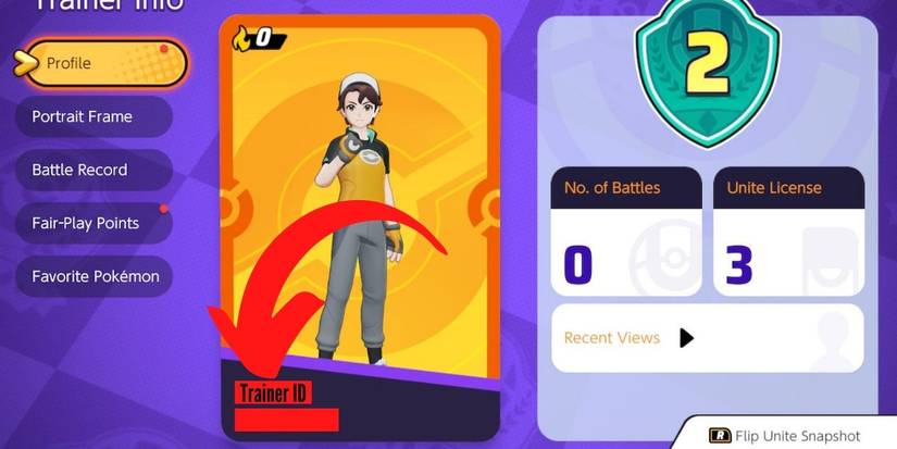 pokemon unite profile