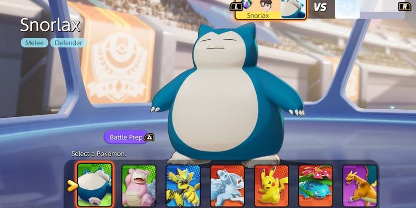 pokemon unite snorlax battle prep
