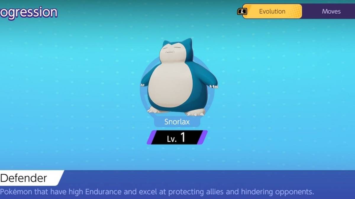 pokemon unite snorlax