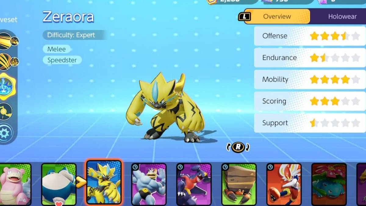 pokemon unite zeraora