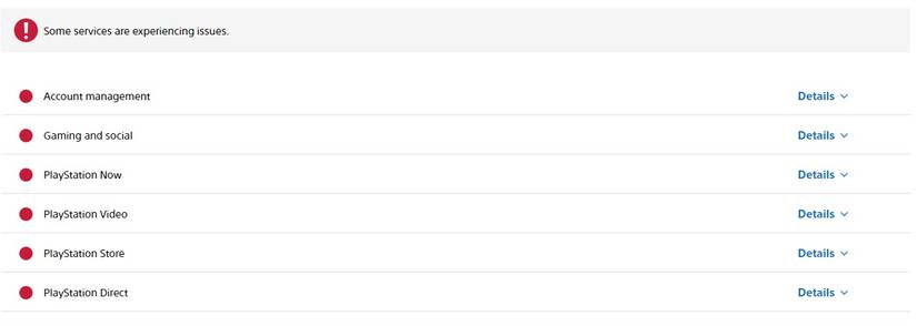 psn down july 22 2021
