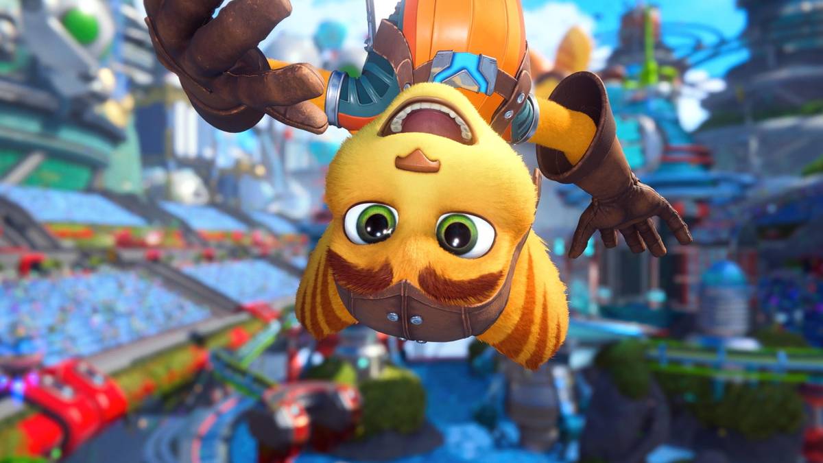 ratchet and clank rift apart ratchet falling jumping opening story