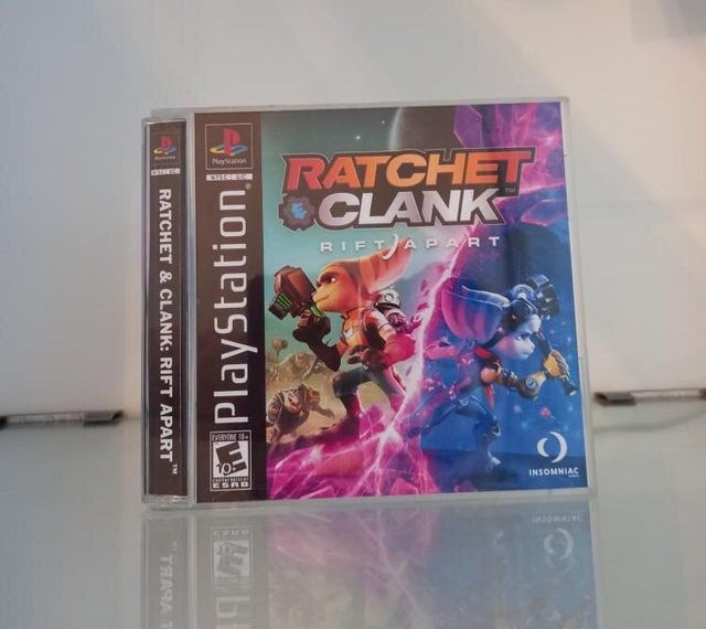 Ratchet and Clank Rift Apart Fan Designs Custom PS1 Game Case