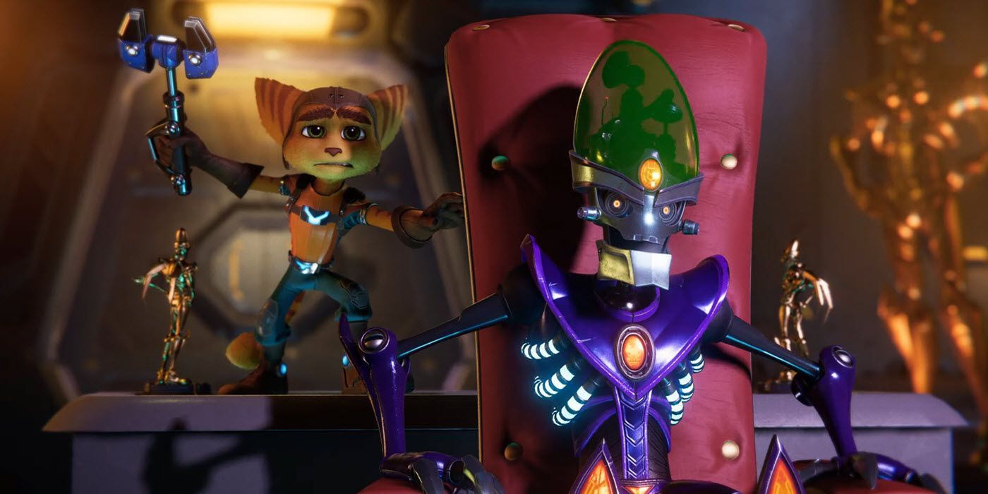 ratchet and clank rift apart ratchet sneaks up on nefarious