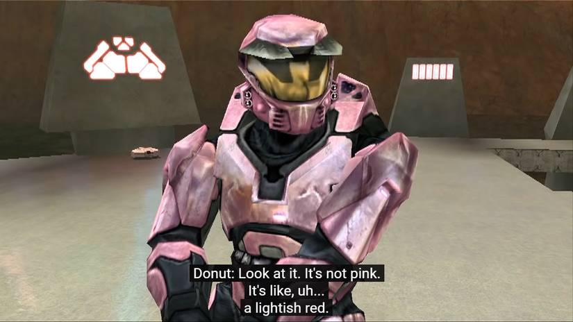 red vs blue not pink lightish red donut