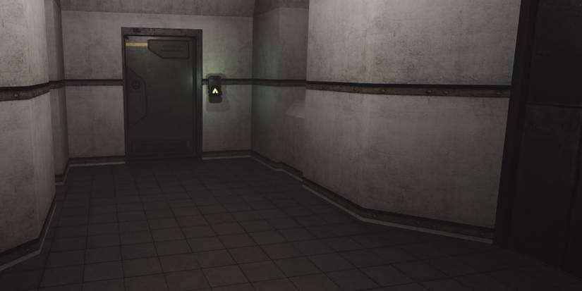 SCP containment breach, hallway and door