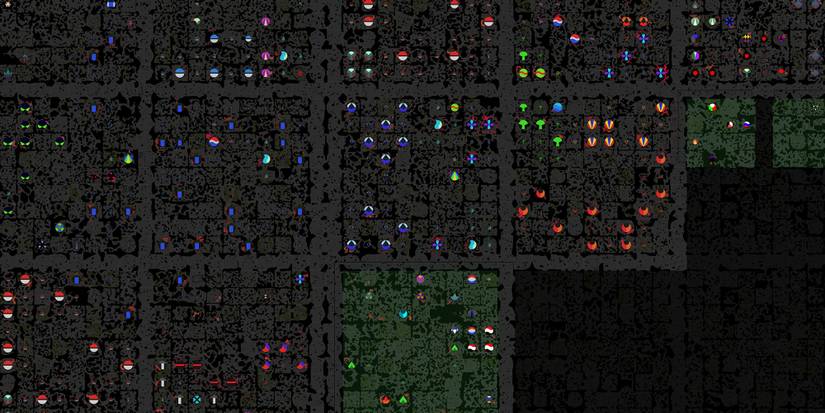 screeps, world map, tiles