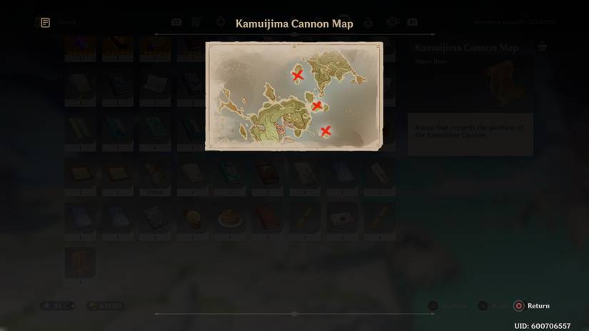 Genshin Impact Shakkei Pavilion Cannon Map