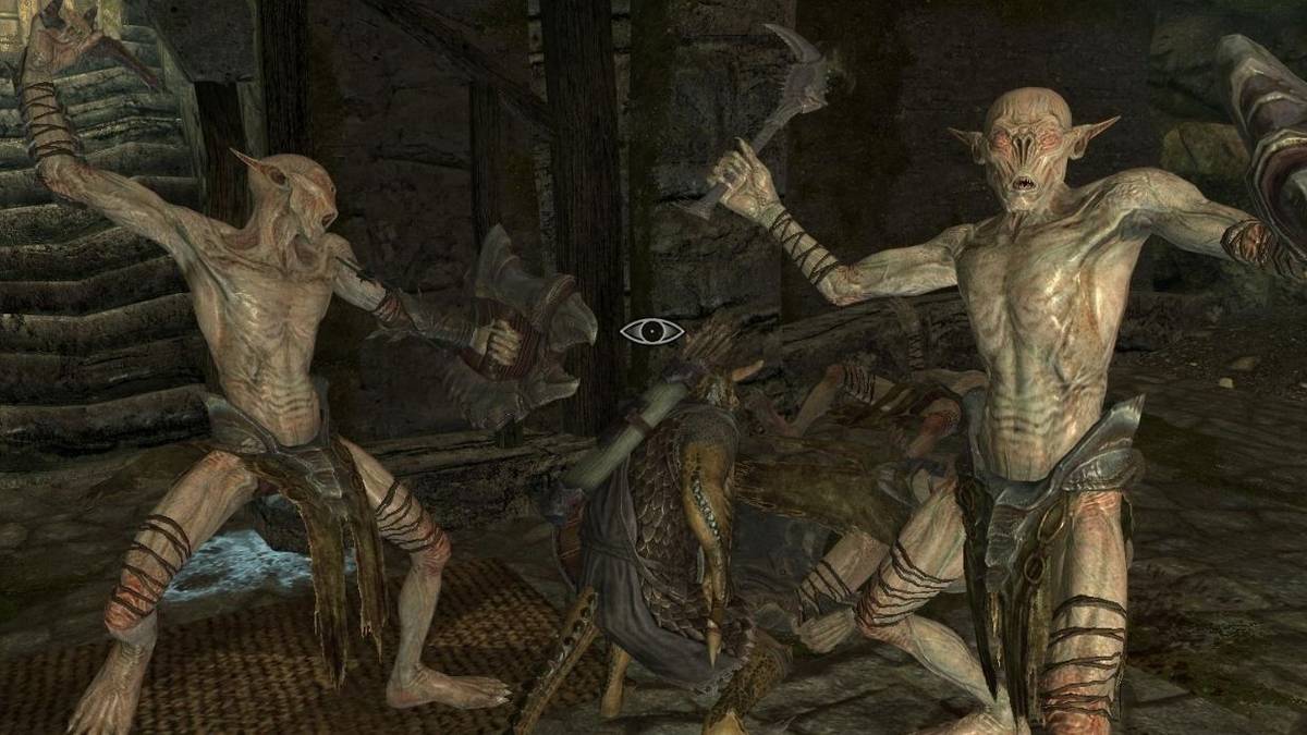 skyrim player finds smaller falmer enemy