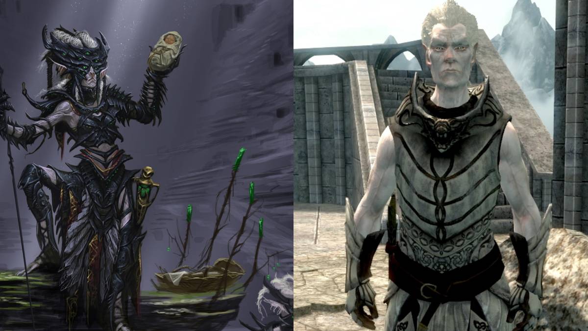 skyrim falmer snow elves elf