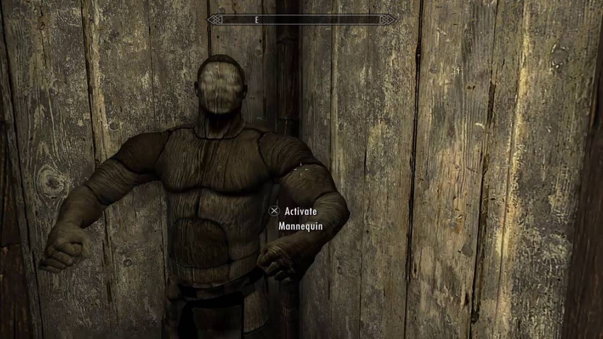 skyrim mannequin moving