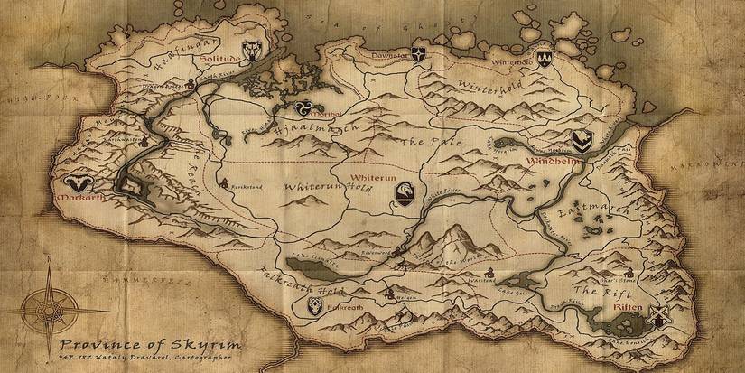 skyrim map