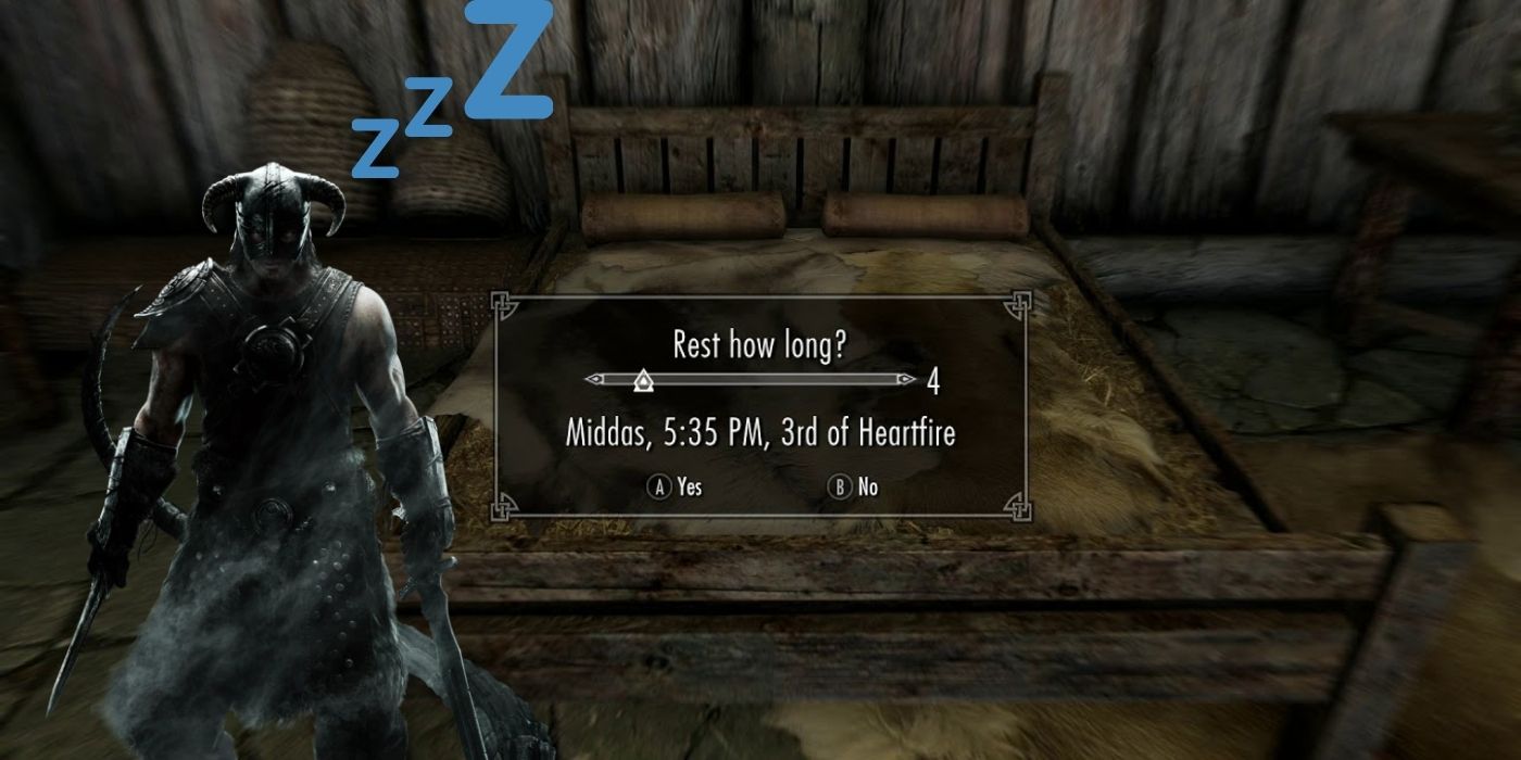 Skyrim Player Goes 1,000 In-Game Days Only Sleeping Once