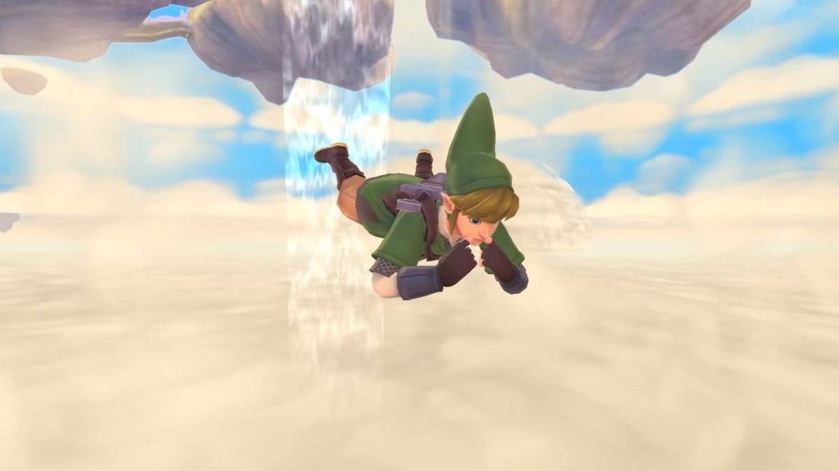 skyward sword link dive