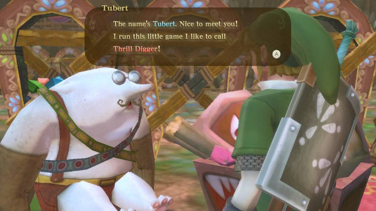 legend of zelda skyward sword thrill digger solver