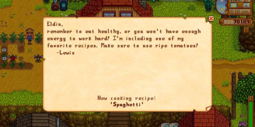 Spaghetti recipe letter