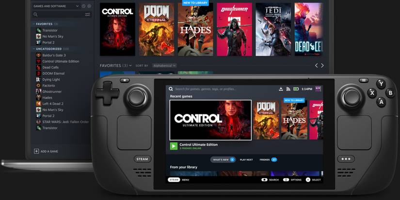 steam deck and steam laptop