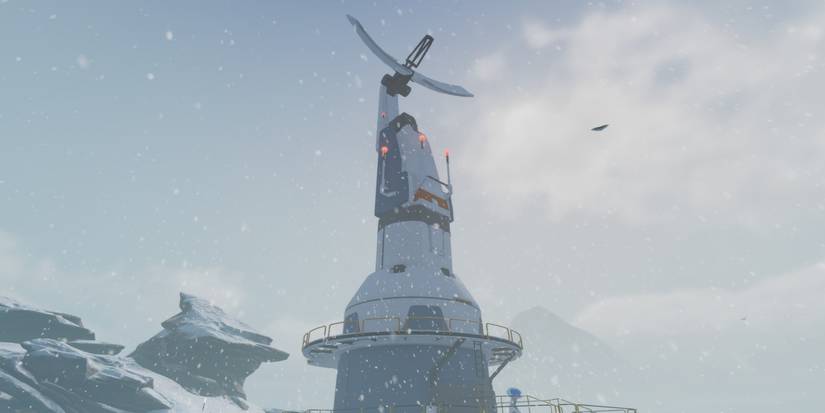 Communications Tower in the snow