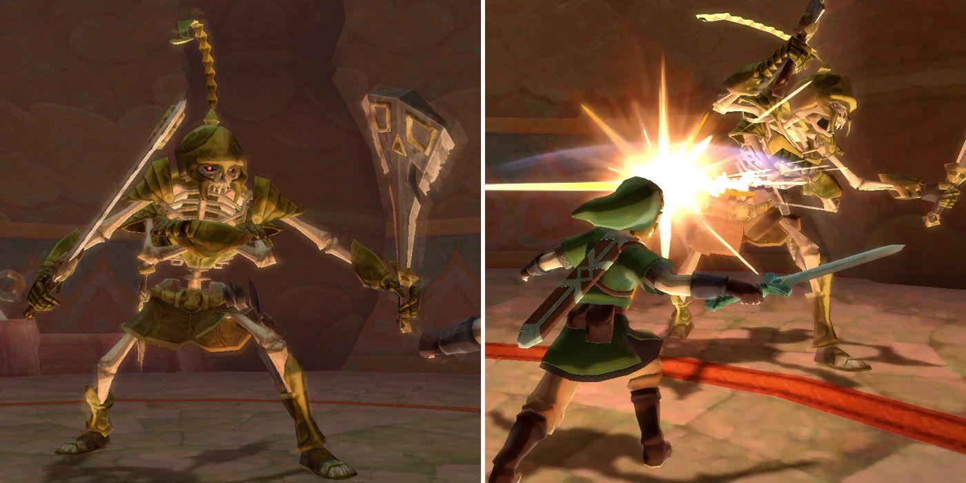 How to beat the Stalmaster mini-boss in The Legend of Zelda: Skyward Sword HD's Ancient Cistern dungeon