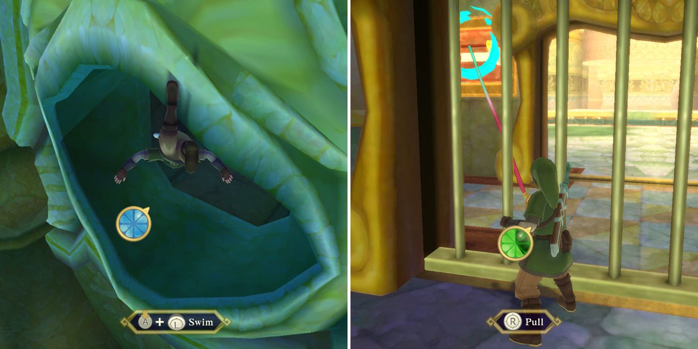 How to get the second small key in The Legend of Zelda: Skyward Sword HD's Ancient Cistern dungeon