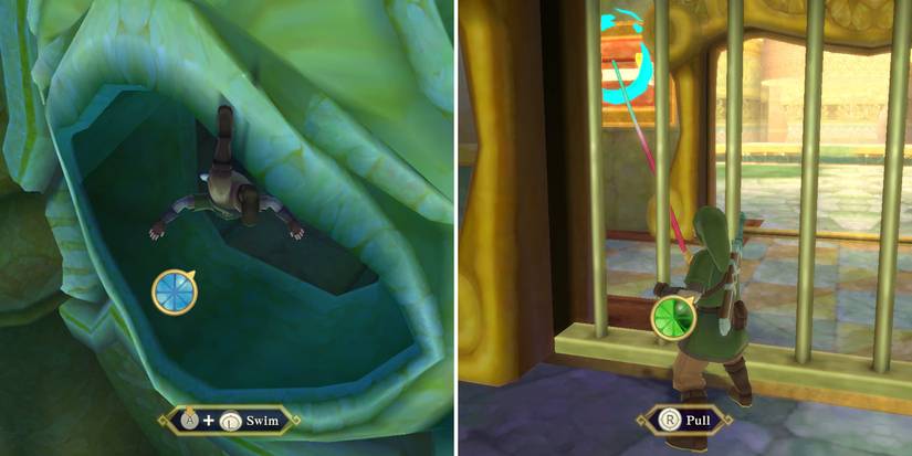 How to get the second small key in The Legend of Zelda: Skyward Sword HD's Ancient Cistern dungeon