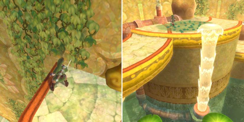 How to get the Blessed Idol boss key in The Legend of Zelda: Skyward Sword HD's Ancient Cistern dungeon