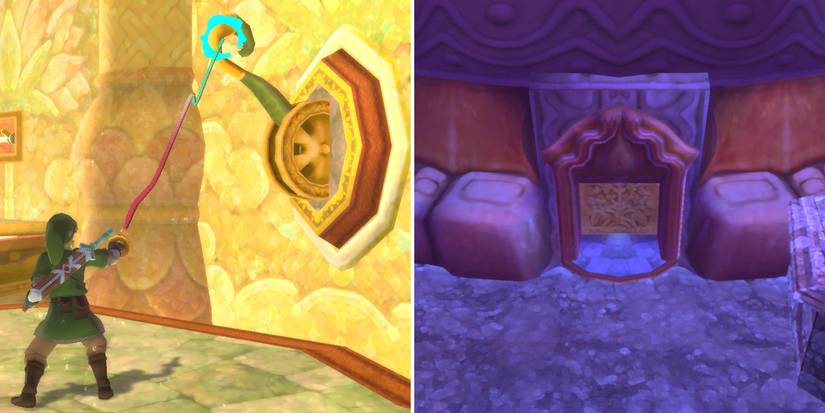 How to get the Blessed Idol boss key in The Legend of Zelda: Skyward Sword HD's Ancient Cistern dungeon