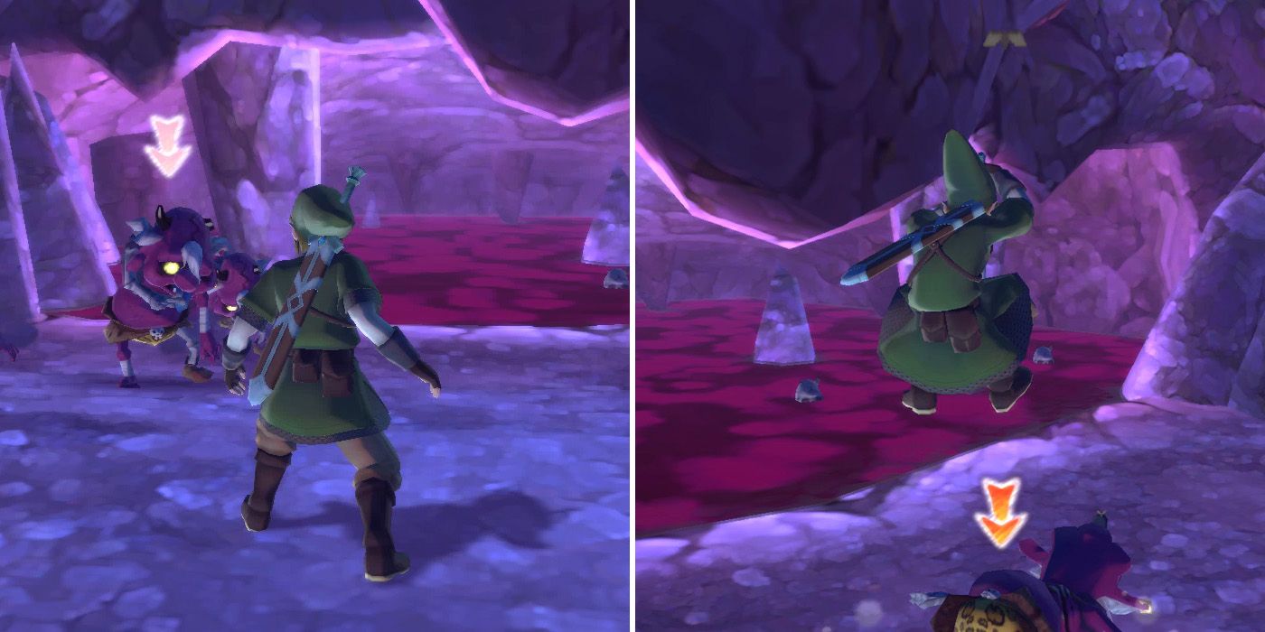 How to get the Blessed Idol boss key in The Legend of Zelda: Skyward Sword HD's Ancient Cistern dungeon